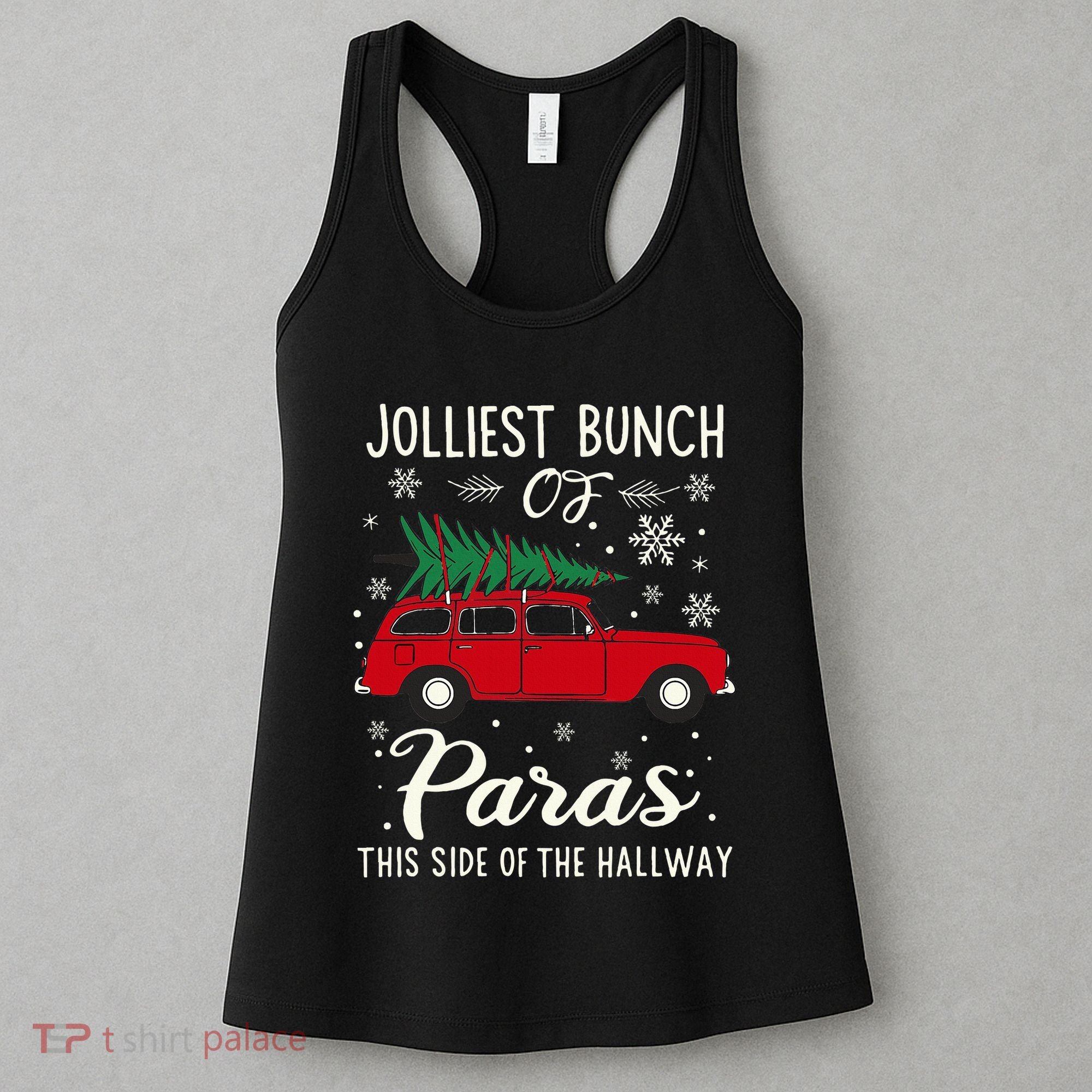 Jolliest Bunch Of Paras This Side Of The Hallway Xmas Women's Tank Top