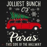 Jolliest Bunch Of Paras This Side Of The Hallway Xmas Women's Tank Top thumb 5