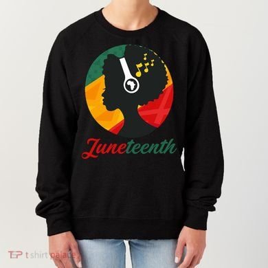 Juneteenth Black Pride Music Women's Sweatshirt