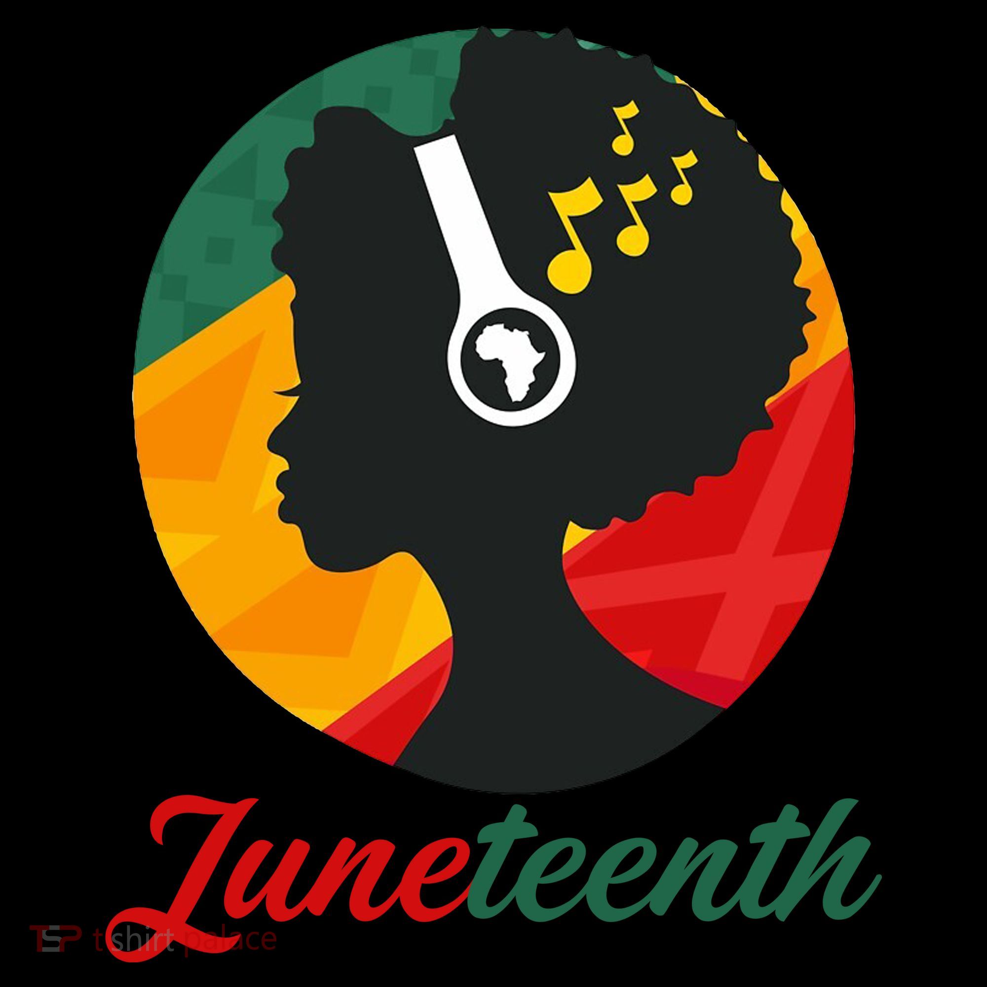 Juneteenth Black Pride Music Tote Bag