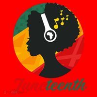 Juneteenth Black Pride Music Santa Hat thumb 1