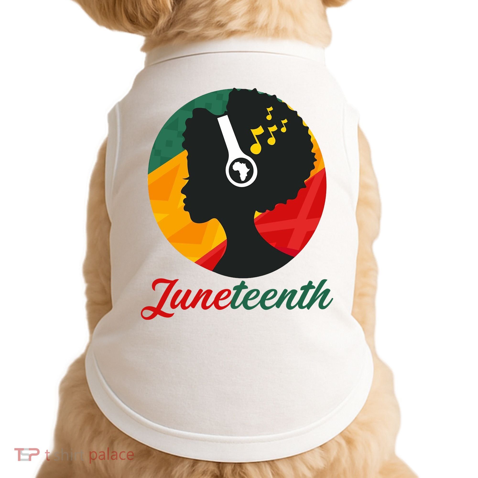 Juneteenth Black Pride Music Doggie Tank
