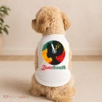 Juneteenth Black Pride Music Doggie Tank thumb 2