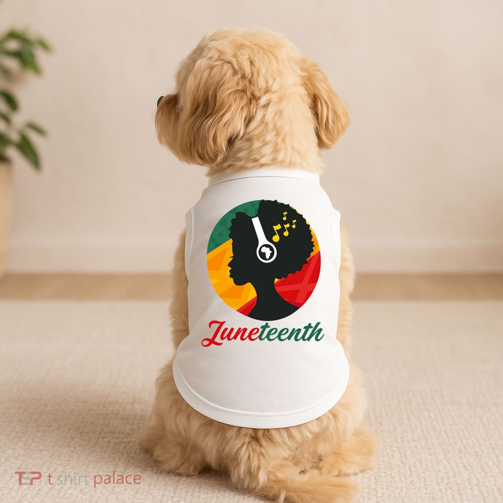 Juneteenth Black Pride Music Doggie Tank