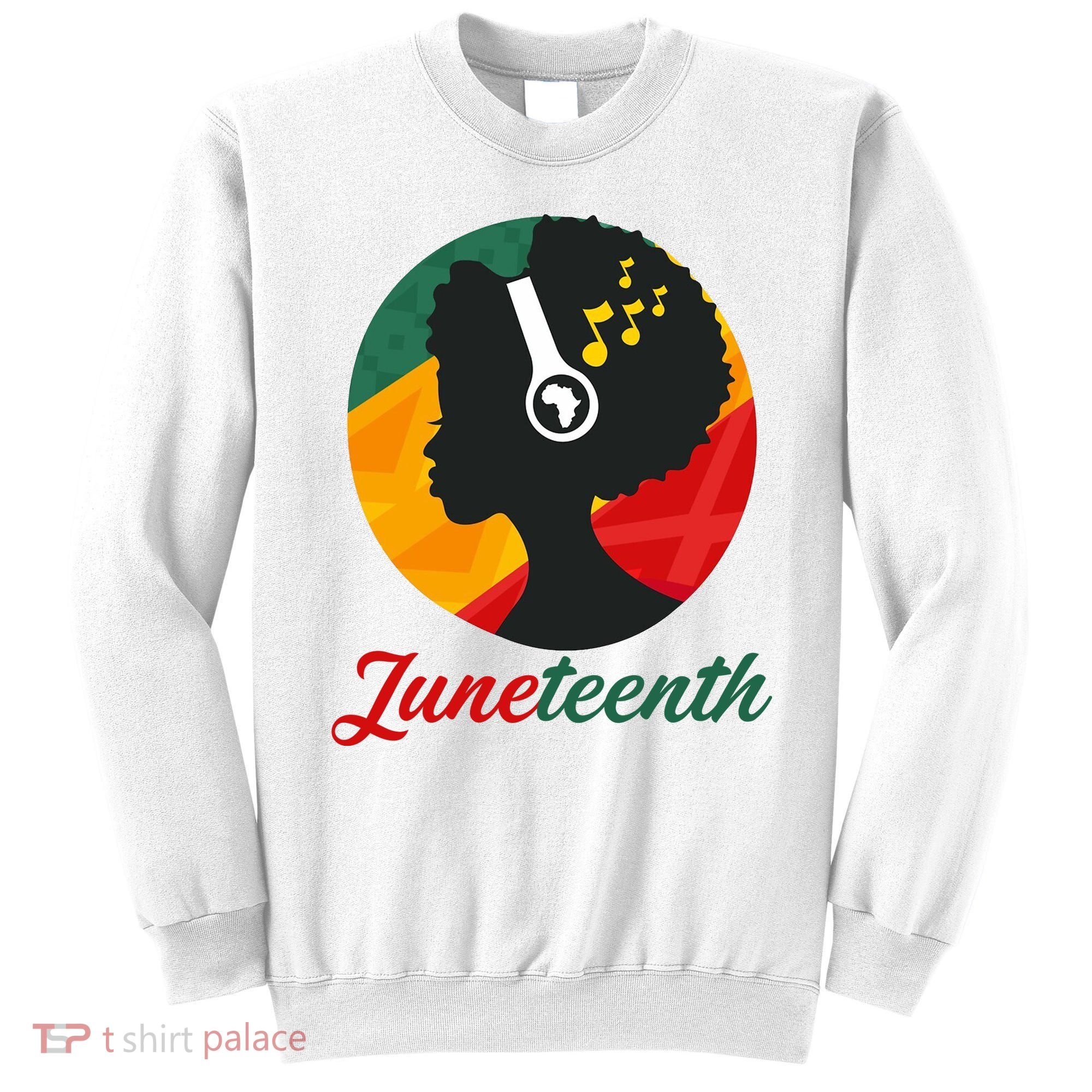 Juneteenth Black Pride Music Sweatshirt