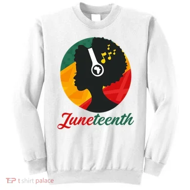 Juneteenth Black Pride Music Sweatshirt