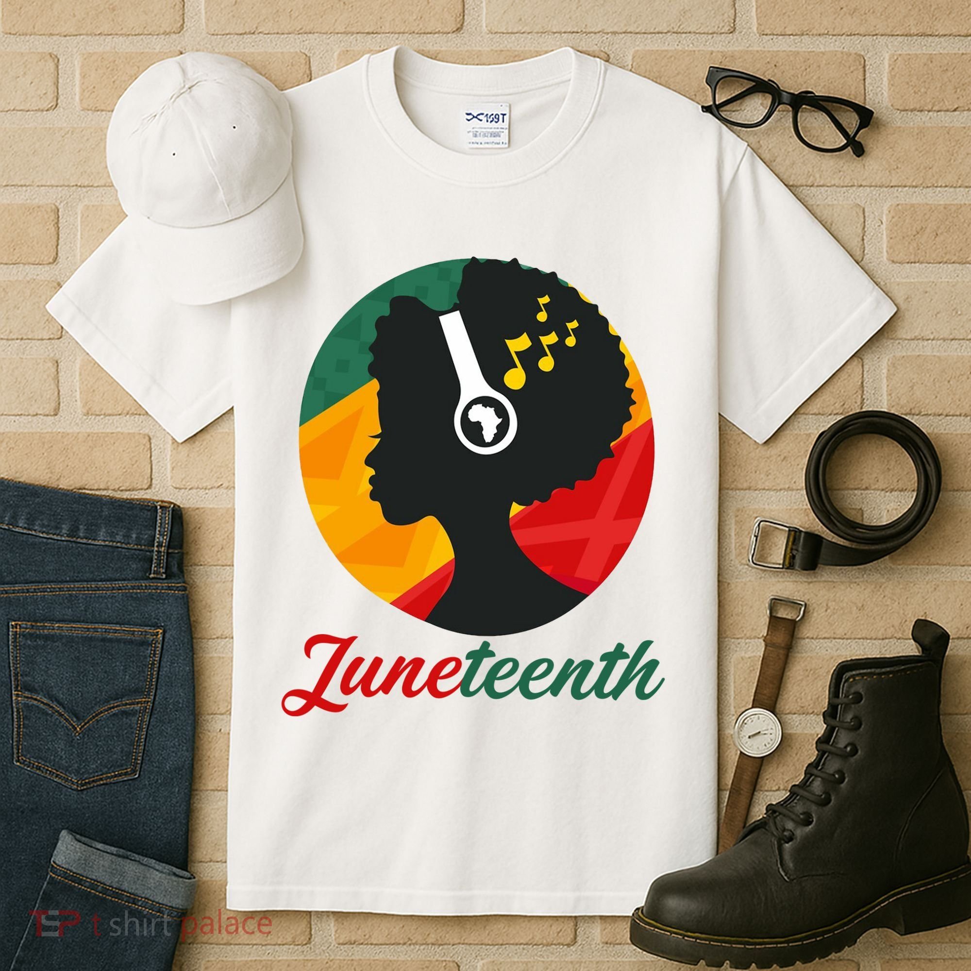 Juneteenth Black Pride Music Tall T-Shirt