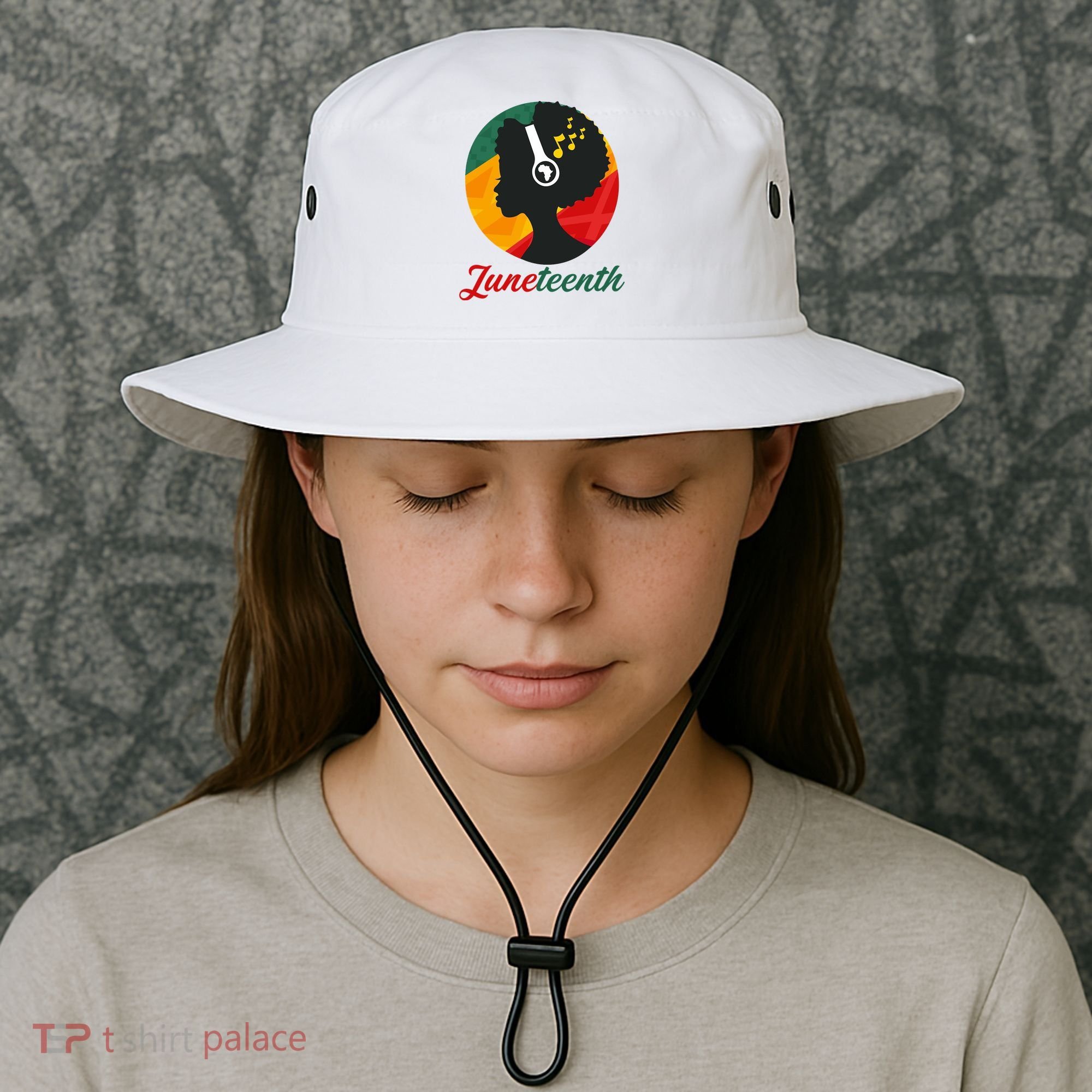 Juneteenth Black Pride Music Bucket Hat