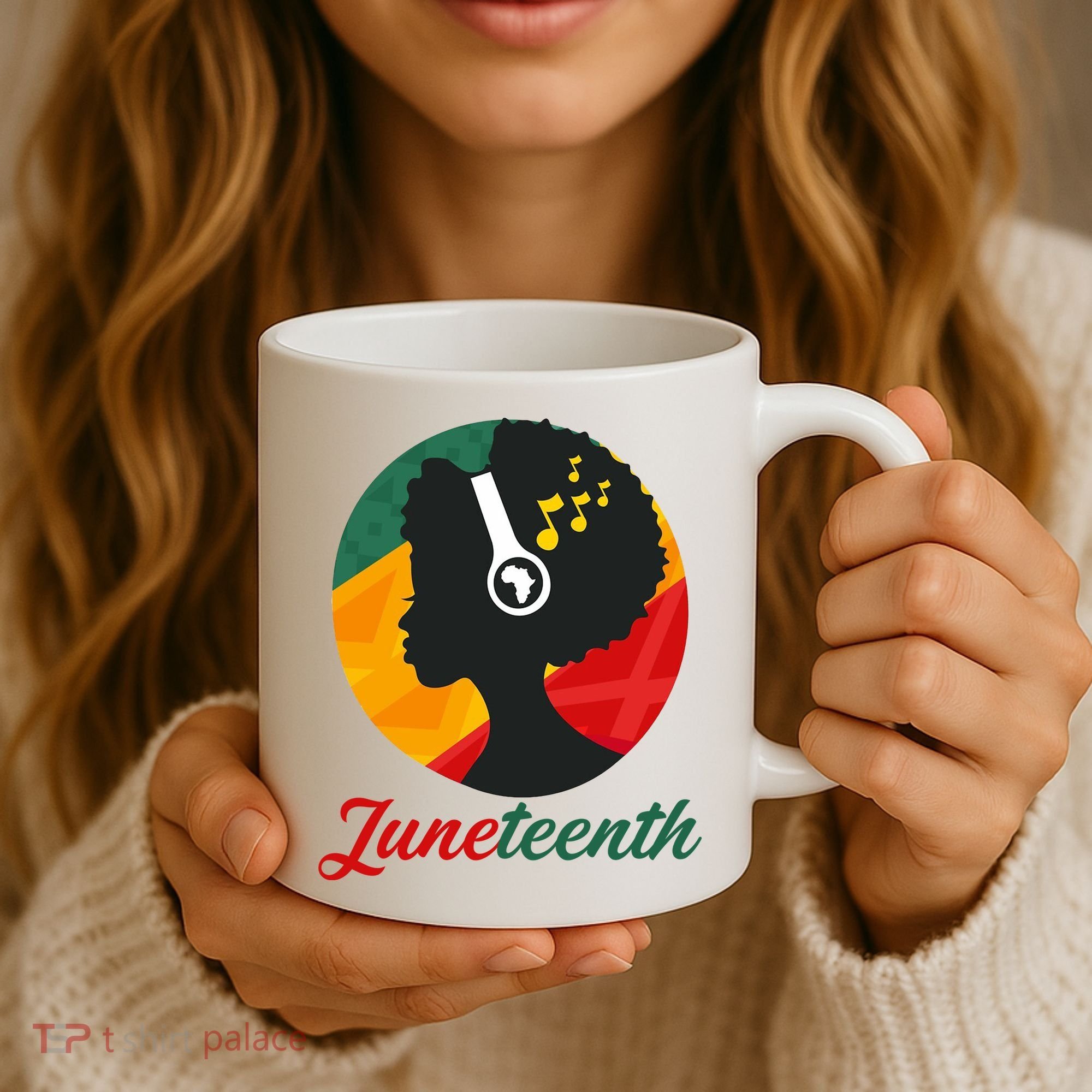 Juneteenth Black Pride Music Coffee Mug