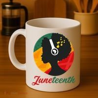 Juneteenth Black Pride Music Coffee Mug thumb 4