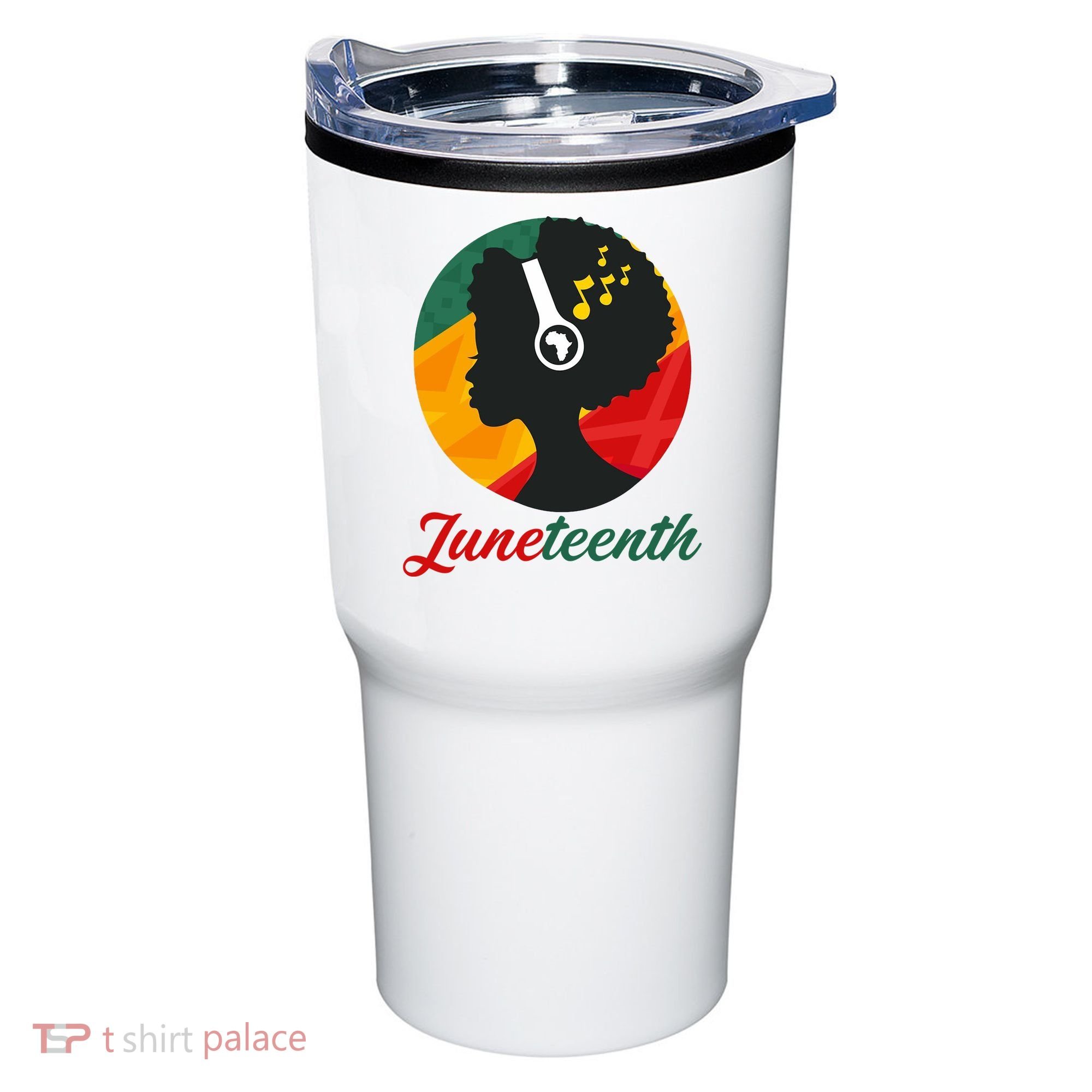 Juneteenth Black Pride Music Tumbler