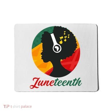 Juneteenth Black Pride Music Mousepad