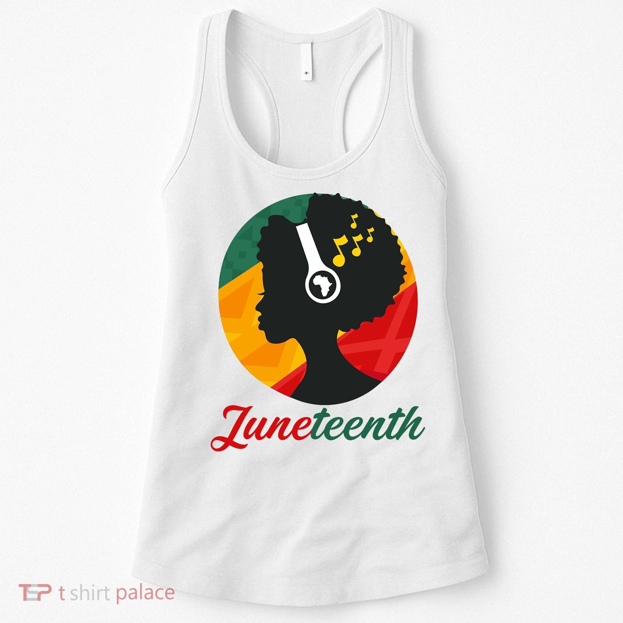 Juneteenth Black Pride Music Women's Tank Top