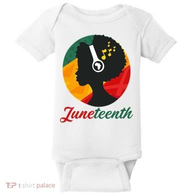 Juneteenth Black Pride Music Baby Bodysuit