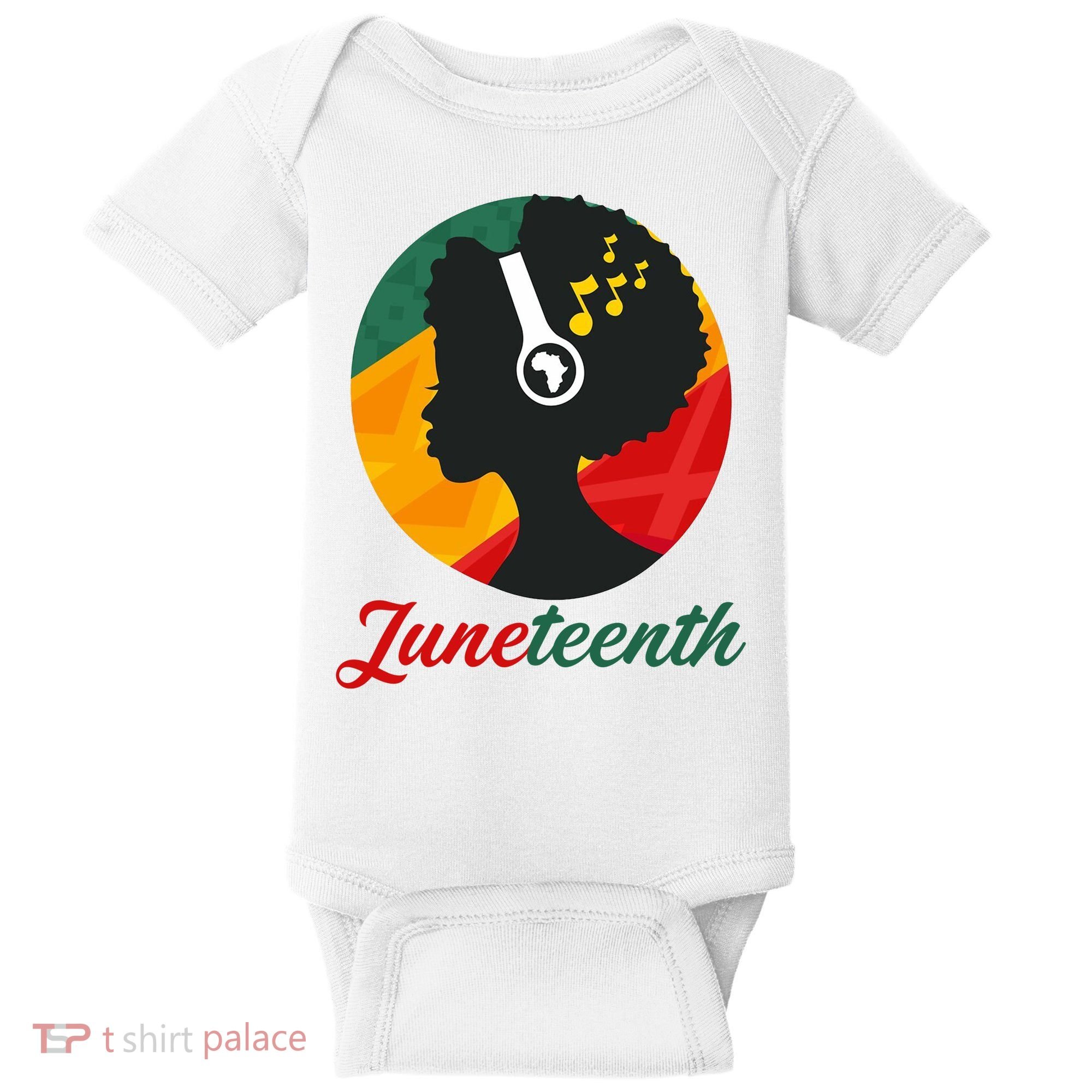 Juneteenth Black Pride Music Baby Bodysuit