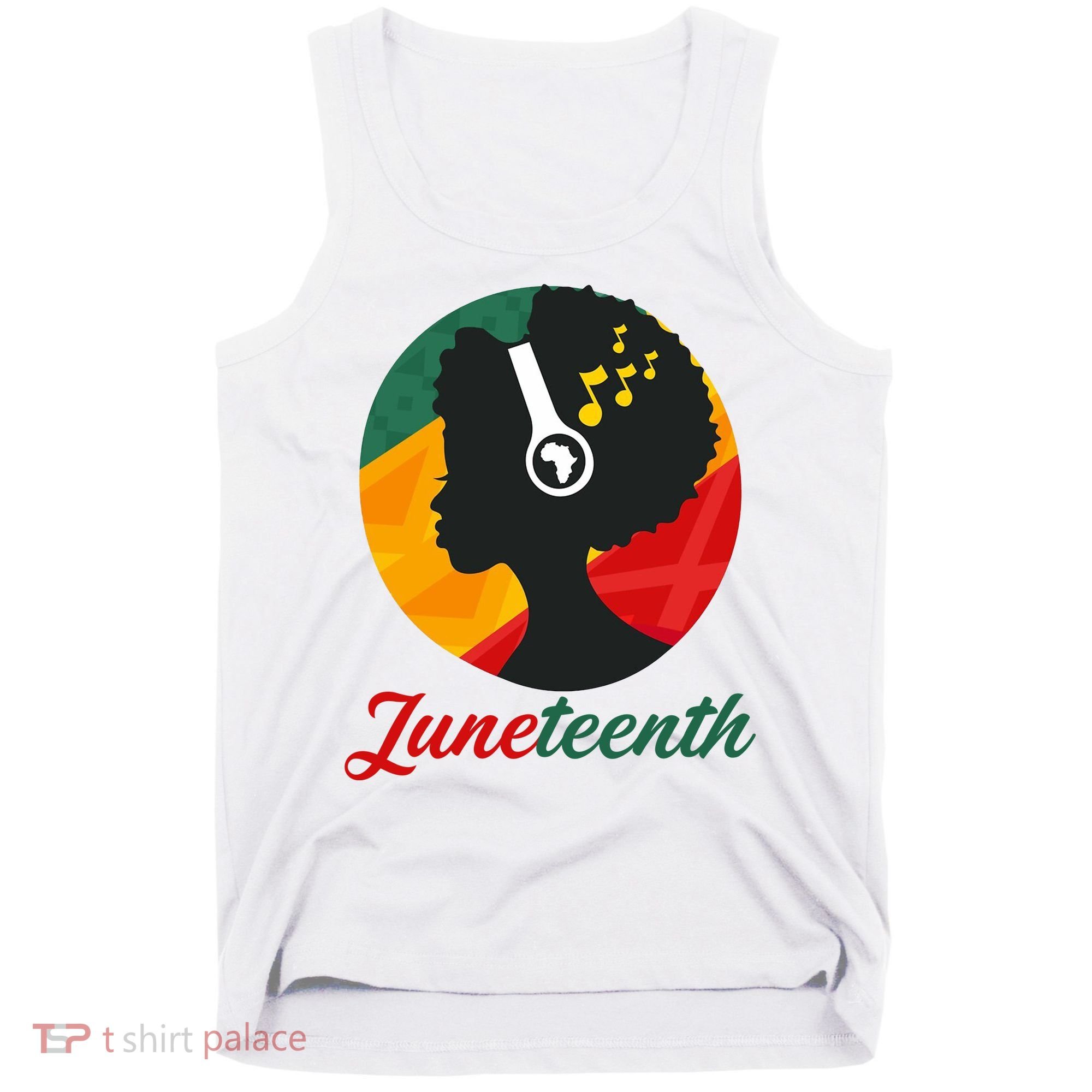 Juneteenth Black Pride Music Tank Top