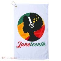 Juneteenth Black Pride Music Golf Towel thumb 0