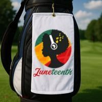 Juneteenth Black Pride Music Golf Towel thumb 2