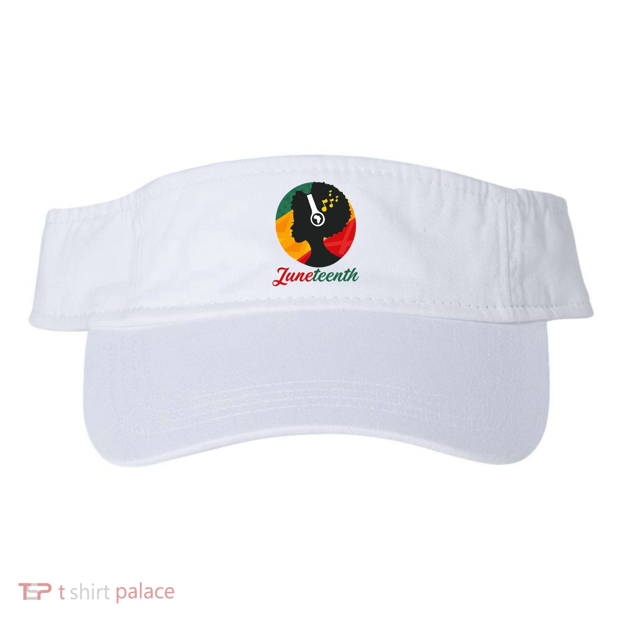 Juneteenth Black Pride Music Visor