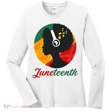 Juneteenth Black Pride Music Women's Long Sleeve Shirt