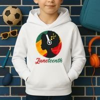 Juneteenth Black Pride Music Kids Hoodie thumb 2