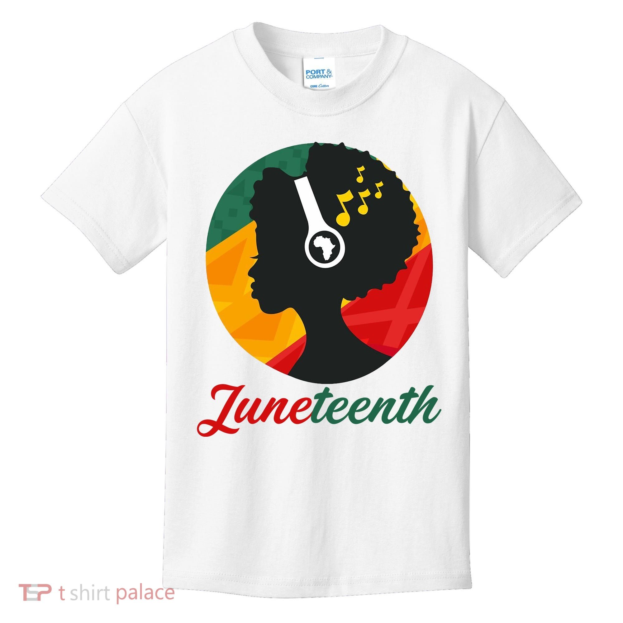 Juneteenth Black Pride Music Kids T-Shirt