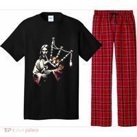 Jesus Bagpipe Player Funny Christian Religious Musician Gift Pajama Set thumb 0