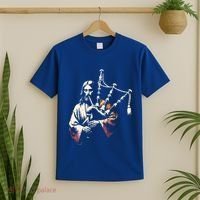 Jesus Bagpipe Player Funny Christian Religious Musician Gift T-Shirt thumb 2