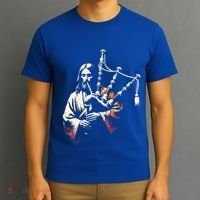 Jesus Bagpipe Player Funny Christian Religious Musician Gift T-Shirt thumb 3