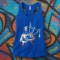 Jesus Bagpipe Player Funny Christian Religious Musician Gift Women's Tank Top thumb 3