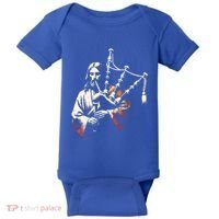 Jesus Bagpipe Player Funny Christian Religious Musician Gift Baby Bodysuit thumb 0