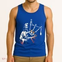 Jesus Bagpipe Player Funny Christian Religious Musician Gift Tank Top thumb 3