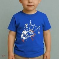 Jesus Bagpipe Player Funny Christian Religious Musician Gift Toddler T-Shirt thumb 2