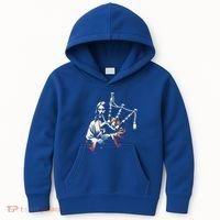 Jesus Bagpipe Player Funny Christian Religious Musician Gift Kids Hoodie thumb 0