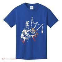 Jesus Bagpipe Player Funny Christian Religious Musician Gift Kids T-Shirt thumb 0