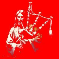 Jesus Bagpipe Player Funny Christian Religious Musician Gift Santa Hat thumb 1