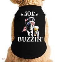 Joe Buzzin Patriotic July 4th Drinking President Joe Biden Doggie Tank thumb 0