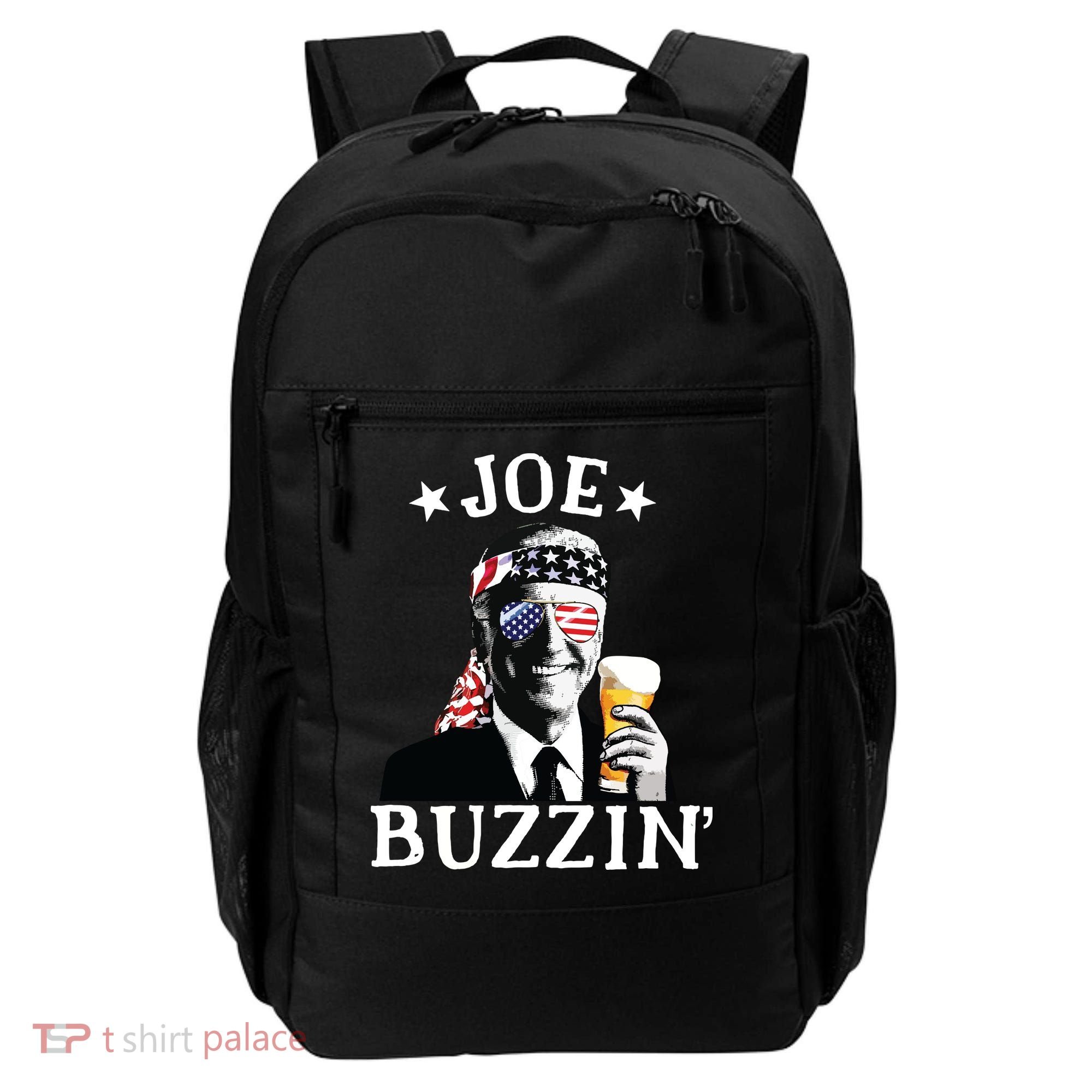 Joe Buzzin Patriotic July 4th Drinking President Joe Biden Backpack