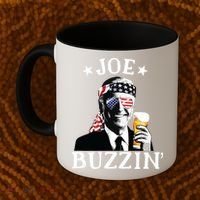 Joe Buzzin Patriotic July 4th Drinking President Joe Biden Coffee Mug thumb 2
