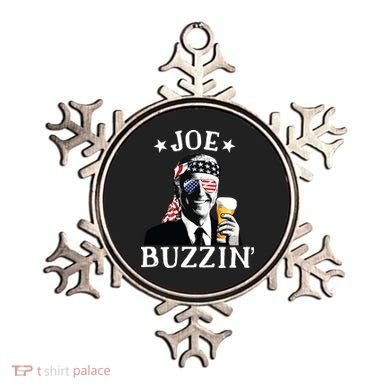 Joe Buzzin Patriotic July 4th Drinking President Joe Biden Ornament