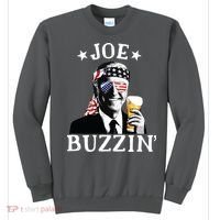 Joe Buzzin Patriotic July 4th Drinking President Joe Biden Sweatshirt thumb 0
