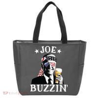 Joe Buzzin Patriotic July 4th Drinking President Joe Biden Tote Bag thumb 0