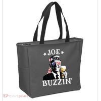 Joe Buzzin Patriotic July 4th Drinking President Joe Biden Tote Bag thumb 2
