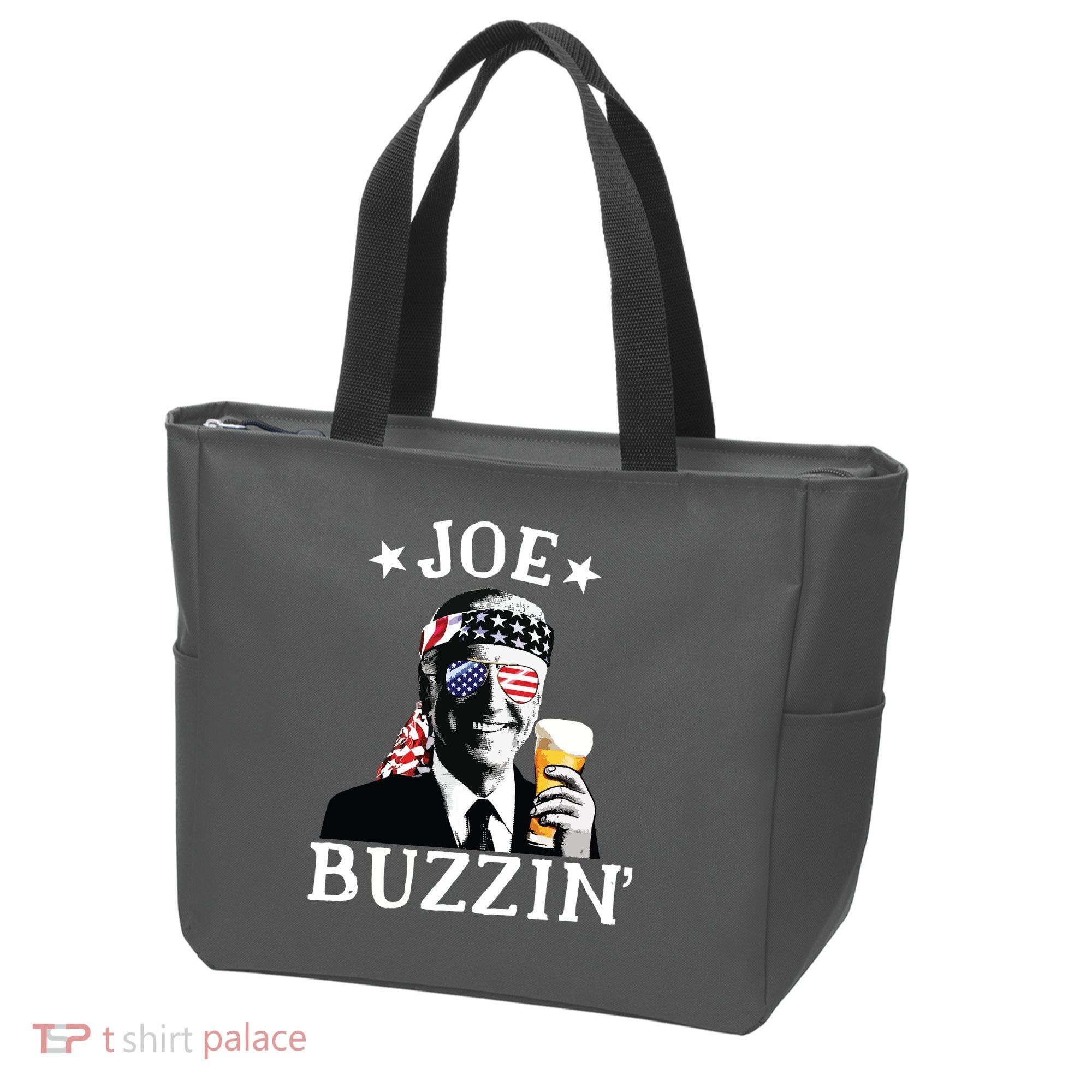 Joe Buzzin Patriotic July 4th Drinking President Joe Biden Tote Bag