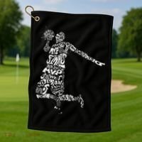 Jordan Basketball Player Golf Towel thumb 1