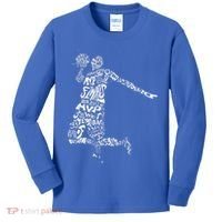 Jordan Basketball Player Kids Long Sleeve Shirt thumb 0