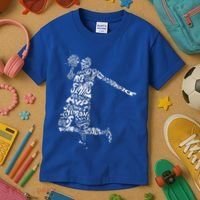 Jordan Basketball Player Kids T-Shirt thumb 3