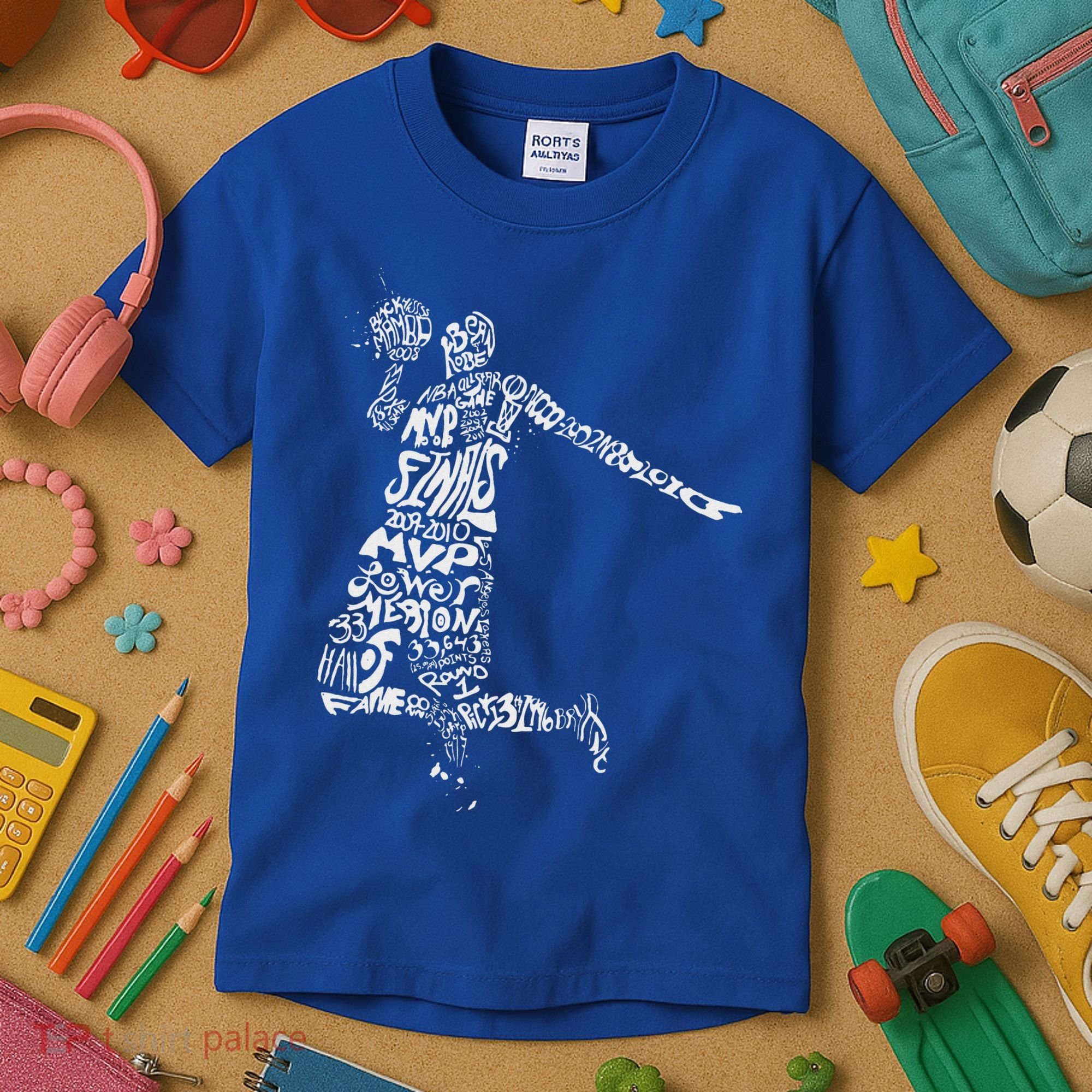 Jordan Basketball Player Kids T-Shirt