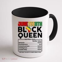 Juneteenth Black Queen Nutritional Facts Coffee Mug thumb 1