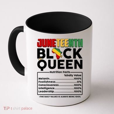 Juneteenth Black Queen Nutritional Facts Coffee Mug